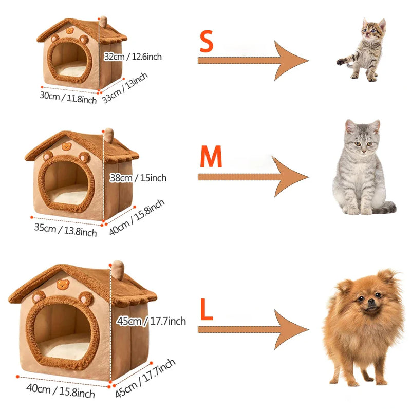Maison Chat Pliable Lavable Confort