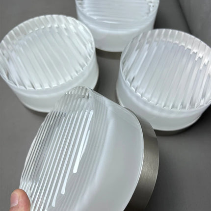 Runde Vintage-Wandleuchte aus Acryl für warmes Stimmungslicht