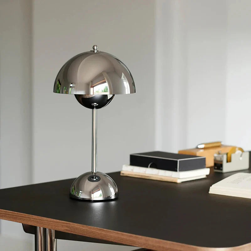 Lampe Nordique Chromée Sans Fil LED