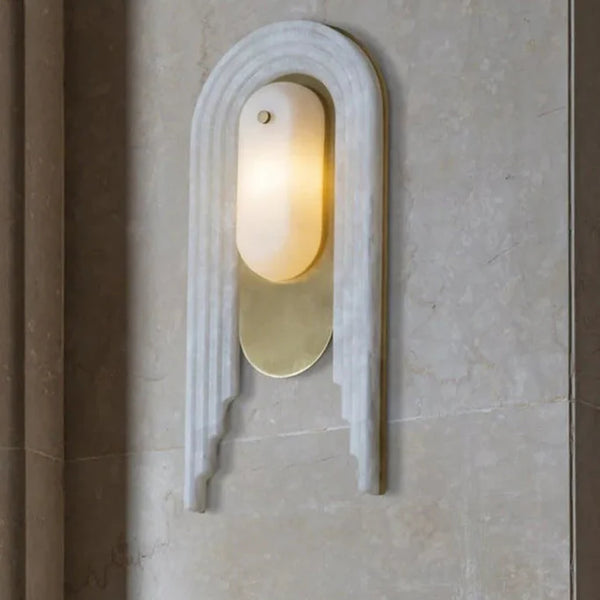 Applique Murale Ligne Marbre Moderne