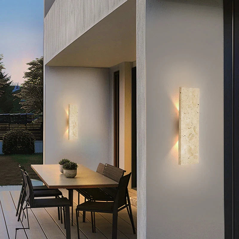 Applique Murale Rectangle Pierre Moderne