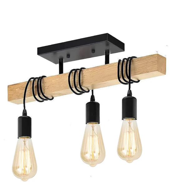 Plafonnier Bois Moderne Enroulé