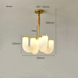 Lustre Nordique Design Forme U