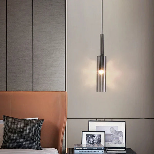 Suspension LED Tube Cristal Nordique