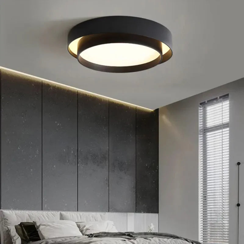Plafonnier LED Nordique Double Cercle