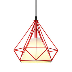 Suspension Industrielle Cage LED Colorée