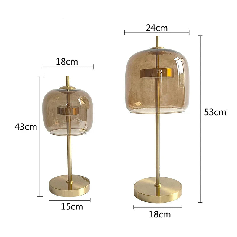 Lampe Nordique Moderne en Verre