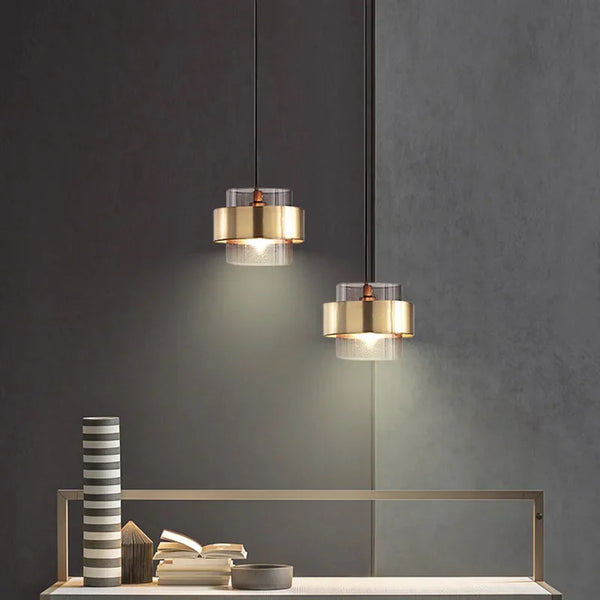 Suspension Nordique Verre Minimaliste Moderne