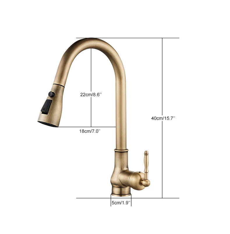 Robinet Antique Laiton Design Vintage