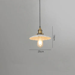 Suspension Vintage Plate Métal Créative