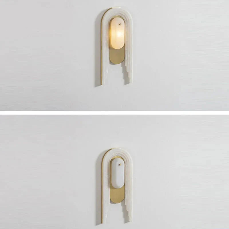 Applique Murale Ligne Marbre Moderne