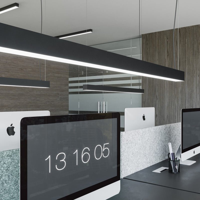 Suspension Barre Moderne 90 noir